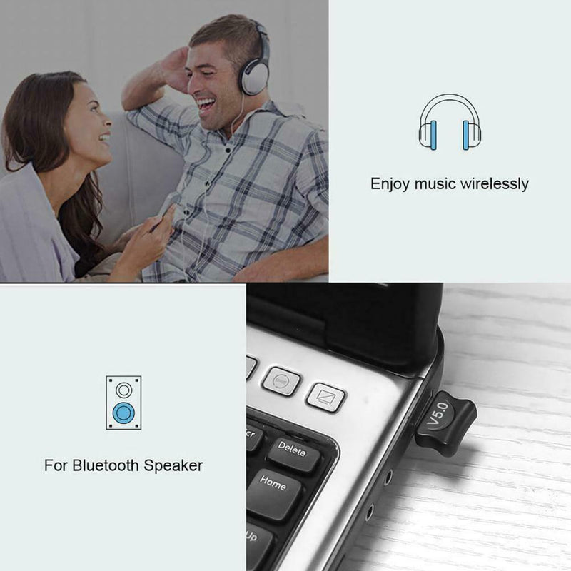 3 in 1 USB Bluetooth 5.0 Audio Transmitter Receiver Adapter For TV HOT P Y2I1