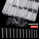 240pcs/Box Full Cover False Nails Manicuring Tip Artificial Nail Art Decorati