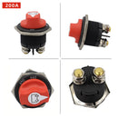 Auto DC Battery Disconnect Switch 2 Position for Car RV Boat Marine Yacht ATV