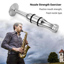 Stainless Steel Trumpet Mouth Strength Trainer Exerciser for Sax Practice P