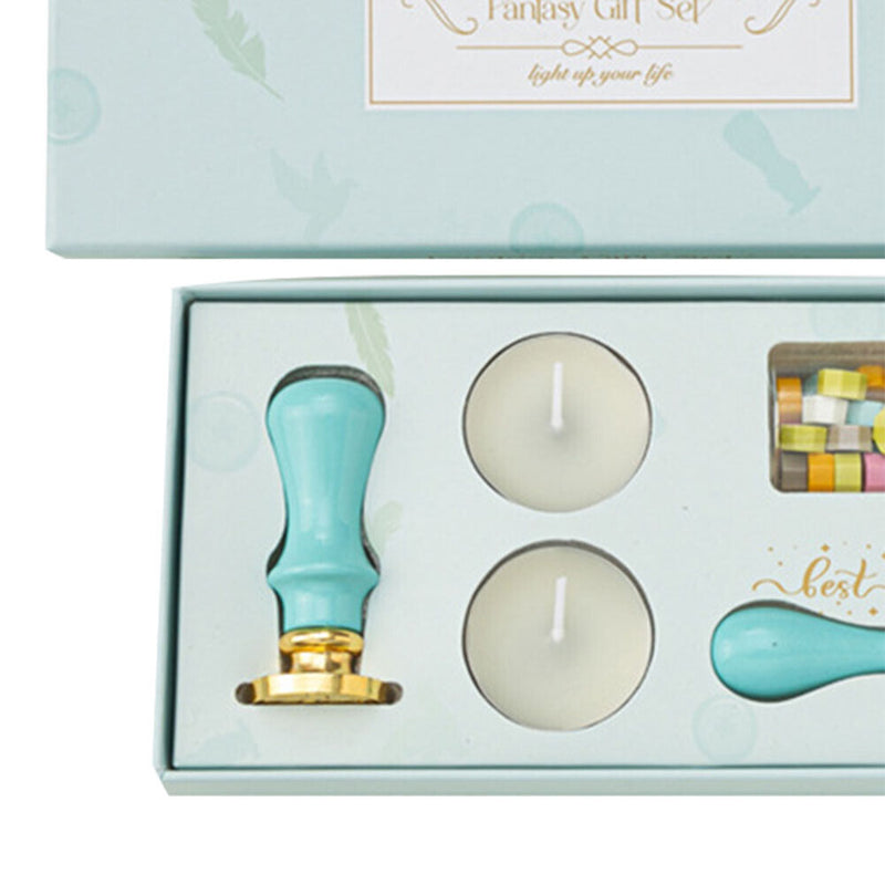 Retro Fire Paint Seal Gift Box Set for Valentines Envelope Wedding Invitation