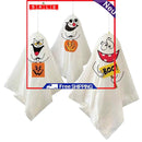 3pcs Halloween Hanging Ghost Funny Cake Card Pumpkin Monster Holiday Ornaments