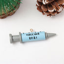 Vaccine Christmas Ornament Syringe Hanging Pendants Christmas Tree Decoration