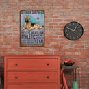 Weatherproof Retro Dog Sign Iron Painting Wall Drawing Templates for Home