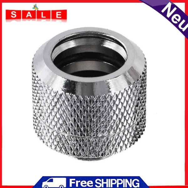 14mm G1/4 Acrylic Hard Pipe Fitting Hand Turn 3 Rounds for PC Computer Water