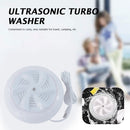 Mini Ultrasonic Turbo Washing Machine Removes Dirt Travel Washer (White) Newly