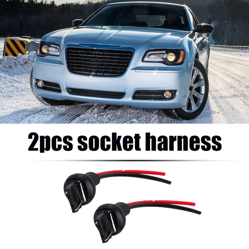 7440 T20 Car Turn Signal Light Bulb Socket Male Adapter Wire Connector 2 Pack