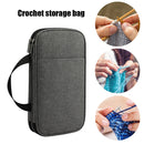 Yarns Crochet Sewing Tool Storage Bag DIY Knitting Needle Organizer (Grey) Newly