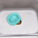 Sink Drain Strainer Hair Catcher Floor Filter Water Stopper (Light Blue) Newly