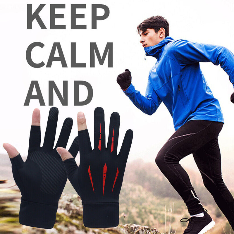 Fishing Catching Gloves Men Women Outdoor Fishing Anti-slip 2 Cut Finger Mitt