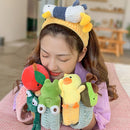 Plush Headband Women Stretch Wash Face Makeup Headwear Cartoon Animal Headdre