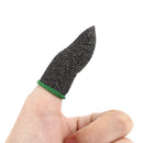 2pcs 24-Stitch Mobile Game Finger Cover Anti-Sweat Anti-Skid (Black Green) Newly
