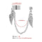 Non Piercing Ear Cuff Wing Earrings Tragus Earrings with Long Chain Tassel