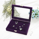 Lint Containing Jewelry Box Styrofoam Box Pack Small (Purple)