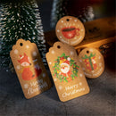 Santa Claus Kraft Paper Hang Tags Kraft Tag Christmas Labels Gift Wrapping