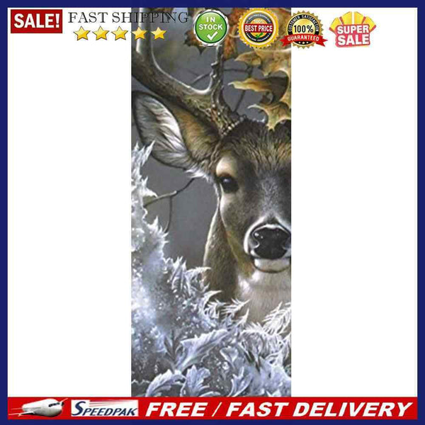 5D DIY Diamond Painting Elk Animal Pattern Full Round Drill Rhinestone Handwo