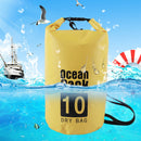 Waterproof Dry Bag Pack Sack Swimming Kayaking River Trekking (10L Yellow) Newly
