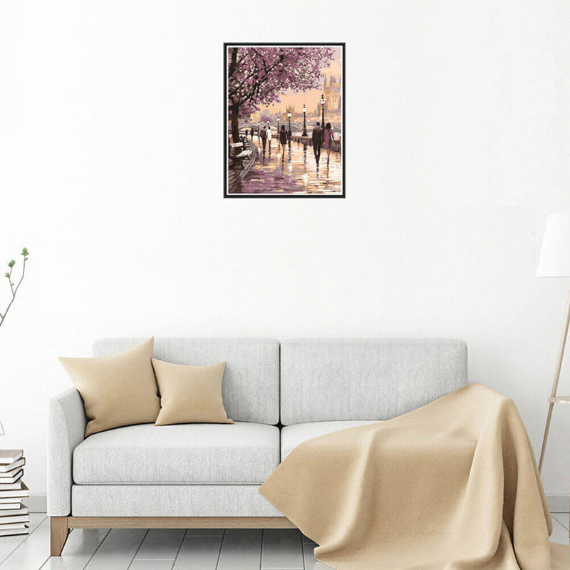 5D DIY Diamond Painting On The Road Cross Stitch Embroidery Rhinestones Kit