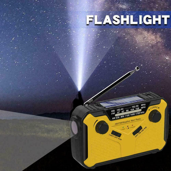 Multifunctional Outdoor Emergency Torch Solar Powered Hand By S3X1