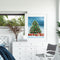 Hand Painted Oil Paint By Numbers Christmas Tree Digital Drawing On Home Canvas