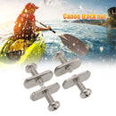 4pcs Stainless Steel Threads Kayak Rail Track M6 Screw Nuts Mounting Accessories