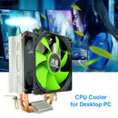 SNOWMAN MX2 CPU Cooler Fan 2 Heat Pipes 3-Pin PWM Radiator (Single Fan) Newly