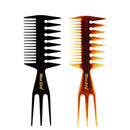 Hairdressing  Tool Durable Barber Shop Fork Comb Hair Brush Wide Teeth