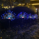 LED Solar Firework Lights Outdoor Dandelion Fairy String Lamp (Multicolor) Newly
