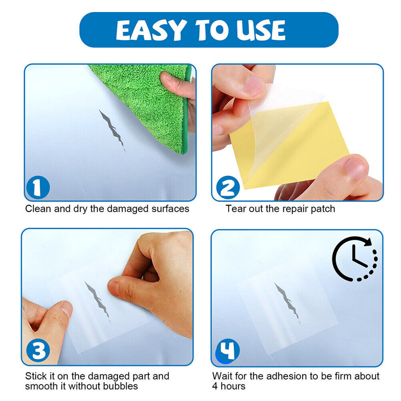 10/20x Swimming Float Puncture Repair Patch Glue Waterproof Repair Tape Stick