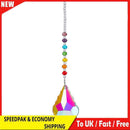 Sun Flower Pipa Crystal Pendant for Garden Wedding Chandelier DIY Decorations