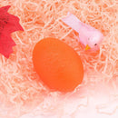 TPR Egg Ball Fitness Stress Relief Finger Hand Expander Gripper (Orange) Newly