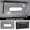 Car Tissue Holder Hanging Paper Towel Clip Leather Tissue Visor Napkin Holder