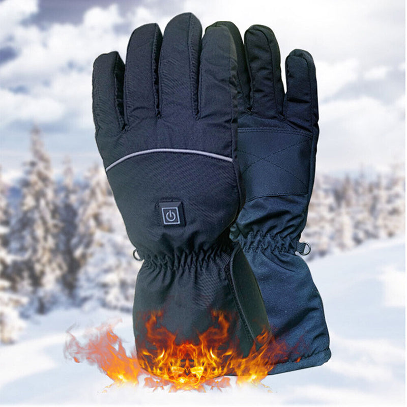 2pcs Winter Cycling Electric Heated Gloves 3-Gear Adjustable Hand Warmer