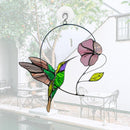 Outdoor Indoor Bird Pendant Stained Window Hummingbird Hanging Ornament Glass