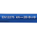 28KN D Shape Safety Master Lock Carabiner Rock Climbing Buckle (Blue)