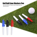 3pcs ABS Golf Ball Liner Alignment Sports Portable Marker Pen Drawing Tool AIDS