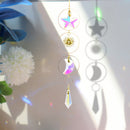 Metal Rainbow Collection Hanging Star Moon Crystal Prisms Home Decor (36) Newly