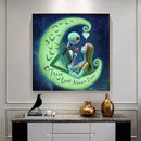 5D DIY Cartoon Skeleton Full Round Drill Diamond Painting Drawing Art Craft