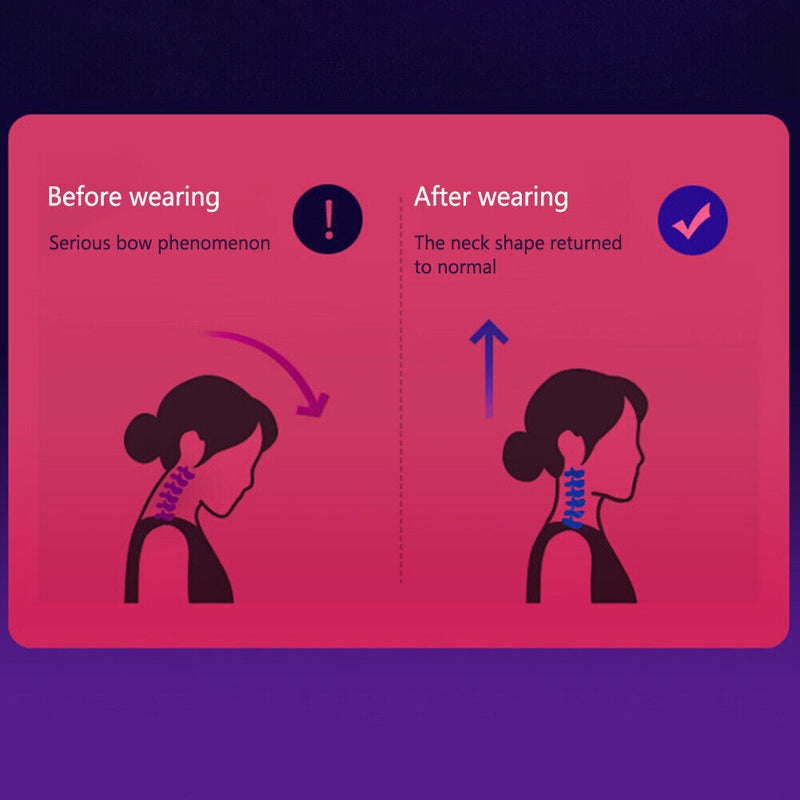 #A Neck Corrector Adjustable Neck Fixed Support Soft Health Care Posture Correct