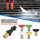 Pressure Washer Gun Adapter + 5 Nozzles Tips for Karcher K2 K3 K4 K5 K6 K7