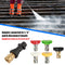 Pressure Washer Gun Adapter + 5 Nozzles Tips for Karcher K2 K3 K4 K5 K6 K7