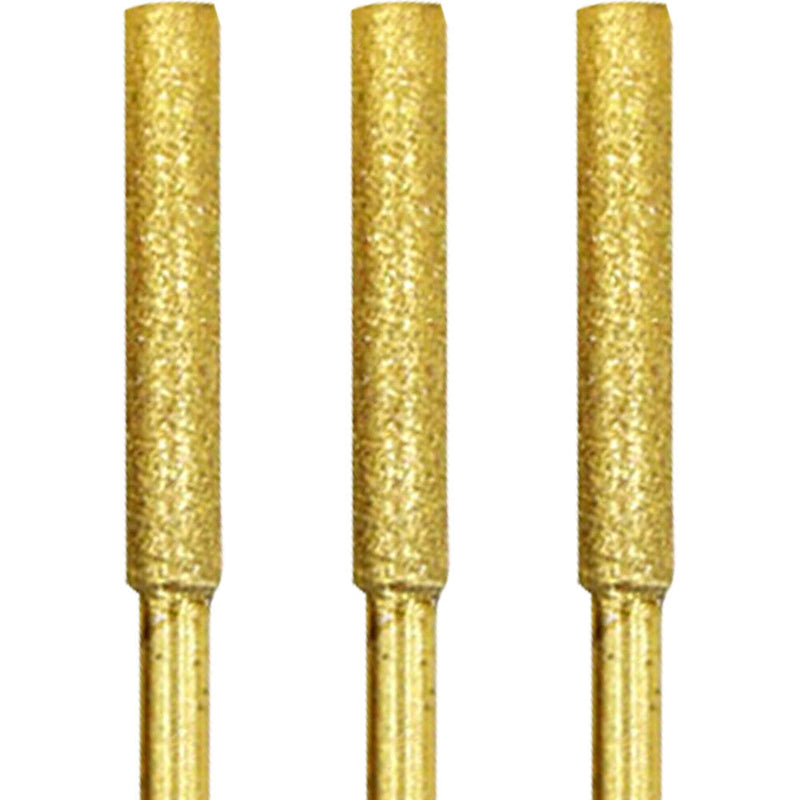 8pcs 4/4.8/5.5mm Diamond Coated Cylindrical Burr Stone File Chainsaw Sharpene