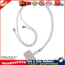 Universal Mobile Phone Lanyard Cellphone Rope (White Gray + White Card) Newly