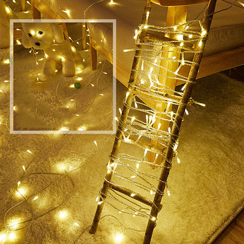 LED Fairy String Lights Waterproof Christmas Tree Wall Bedroom Decor (Warm)