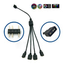 3pin Splitter Cable 5V Connector Cable Accessories for Msi Asus Asrock LED