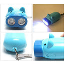 Cute Led Emergency Light Piggy Flashlight Manual Flashlight Hand-pressed