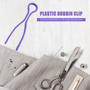 12pcs Bobbin Buddies Holders Thread Clips Sewing Machine Tools (Purple)