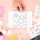 Paper Cut Card DIY Transparent Silicone Animal Tiger Seal Embossing Album Tool