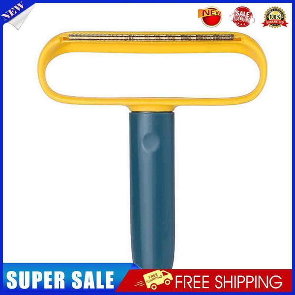 Portable Lint Remover Pet Hair Dust Brush Home Clothes Shaver (Yellow Blue)