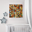 Oil Paint By Numbers Different Color Tree Frameless Picture Craft Kit for Home